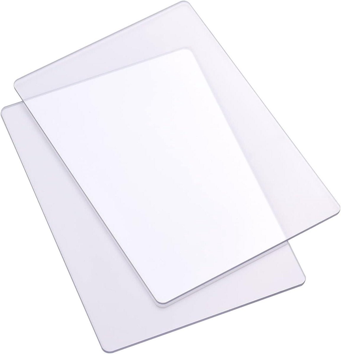 Snijpads Stansmachine - Snijplaten Embossing - Kaarten Maken - Dubbele Maten Set - 2 Stuks - Transparant