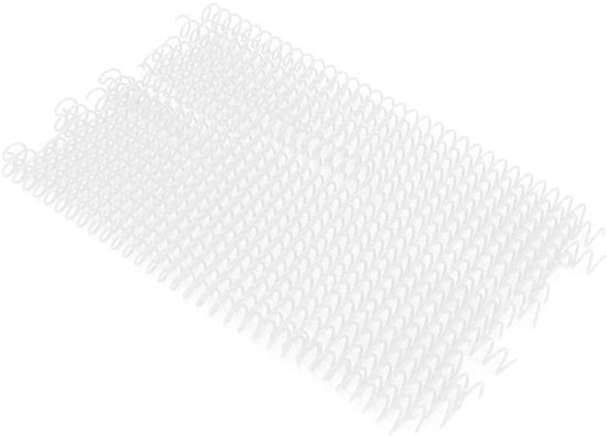 Plastic Bindringen - Losbladige Ringen Spiraal Ringen - Papier Organiseren - Duurzaam Kunststof - 11 mm - Wit