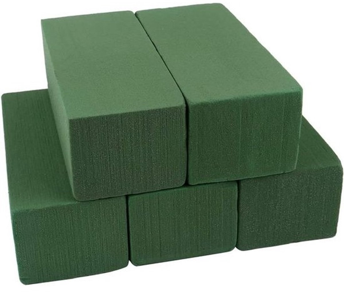 Bloemenschuimstenen - Bloemist schuim blokken - Bloemschikking DIY - Neemt water op - 5 stuks - Groen