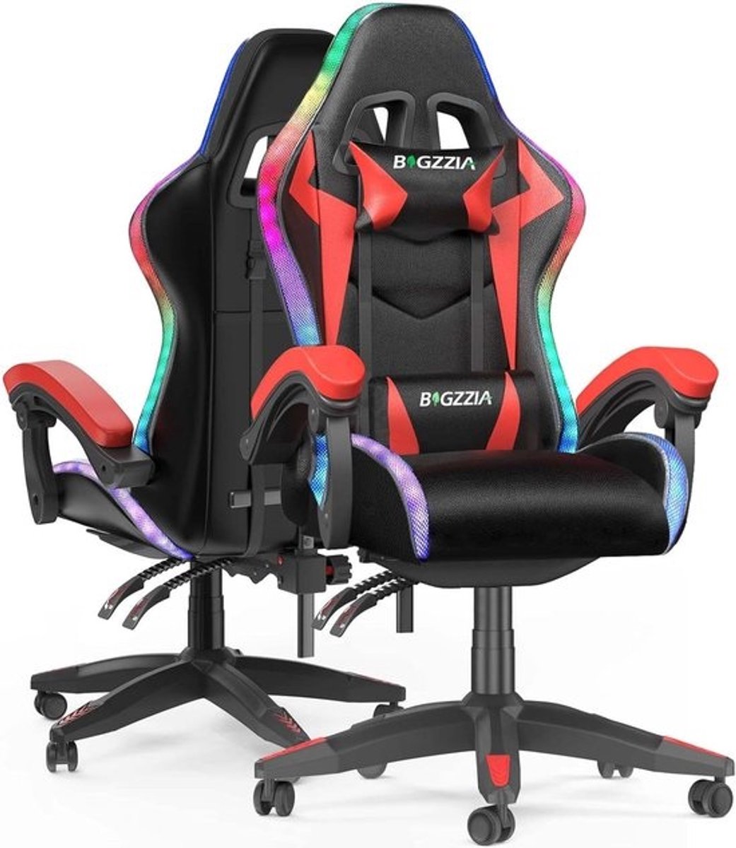 Ergonomische Gamingstoel met RGB-Verlichting voor Gameroom en Tieners