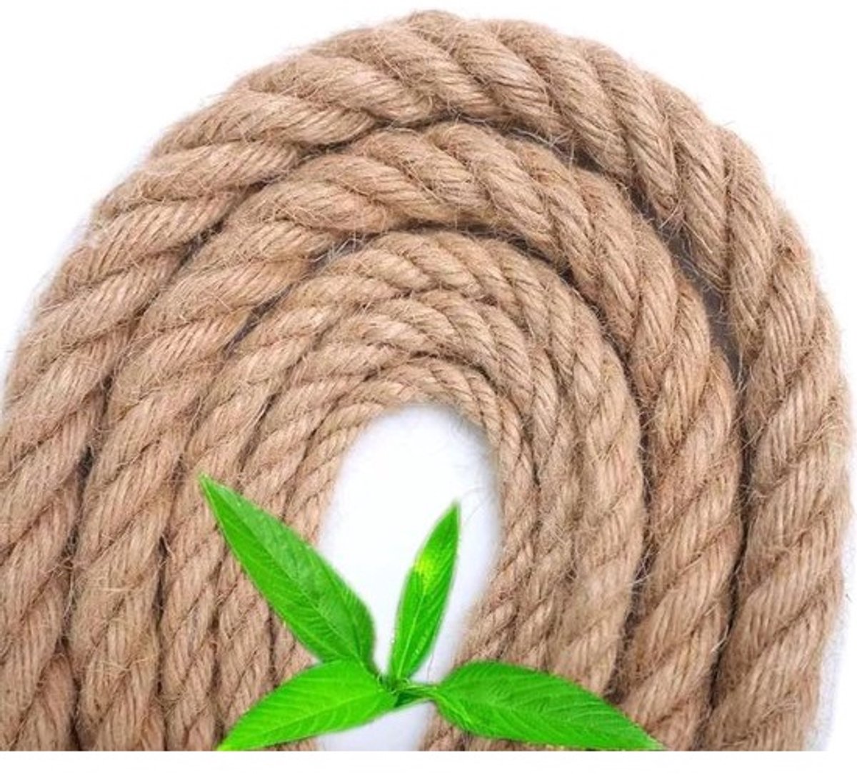 Dik Natuurlijk Jute Touw - 20mm x 30 Meter - Touw voor Tuin, Decoratie en Afzetting