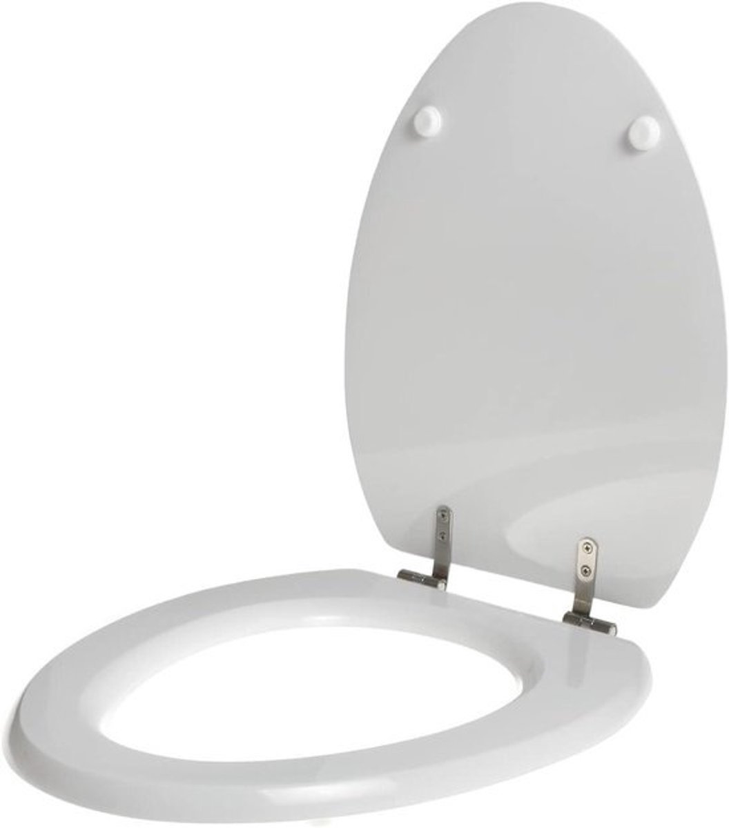 Toiletbril - WC-bril Zitting - Badkamer Vernieuwen - Breukvast Krasbestendig - 448 x 360 mm - Wit