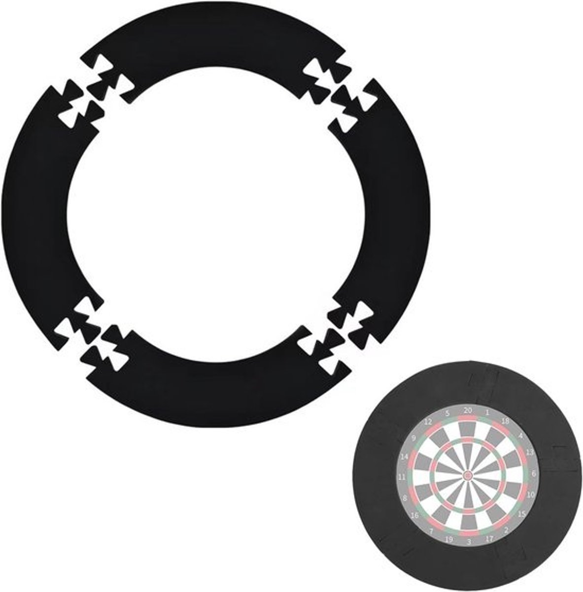 Dartbord Beschermring Surround voor 45 cm Dartborden - Ø 72 cm Stootrand Muurbeschermer