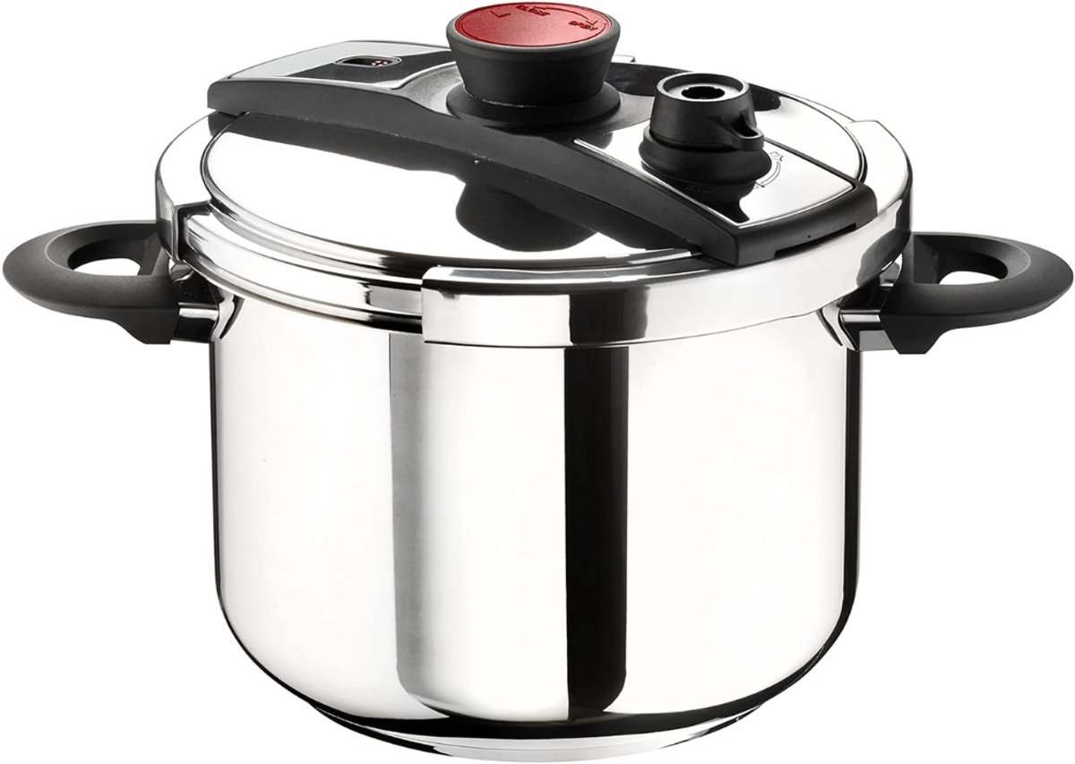 TYR® Snelkookpan Inductie - Pressure Cooker - Snelkookpan - Zilver - 25cm x 37cm x 23cm