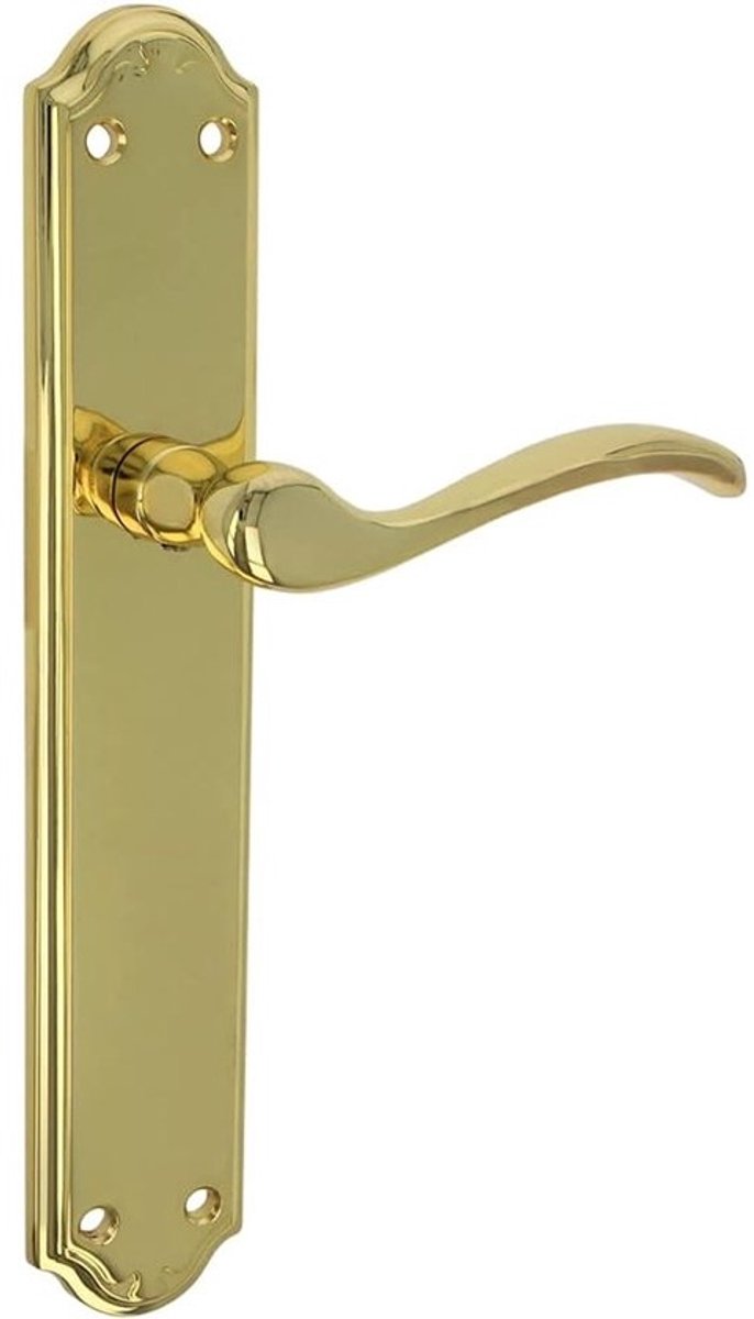 Deurklinkset comfortabel elegant tijdloos Zamak goudkleurig 242 x 44 mm - binnendeuren zwengel