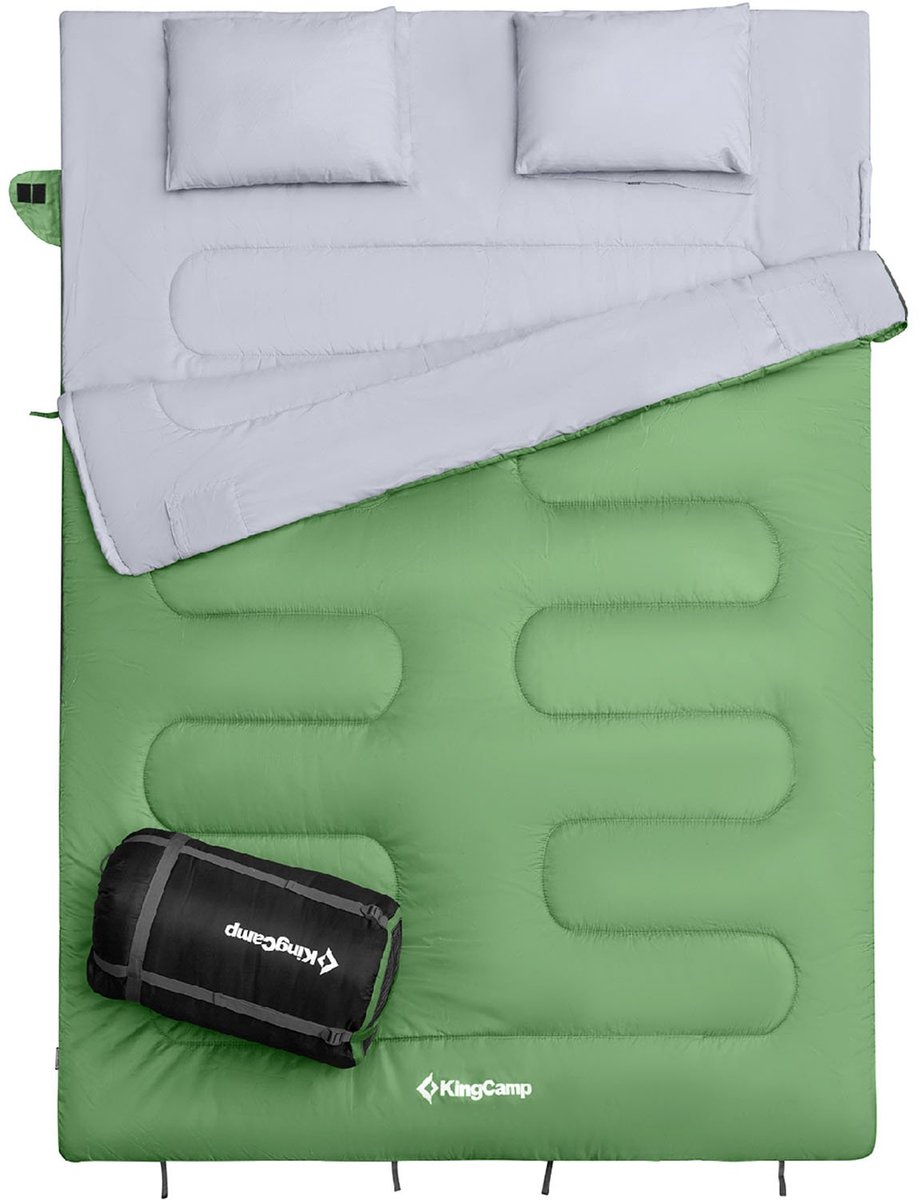 Deken-slaapzak Oxygen 250 D - 2-persoons dubbele slaapzak XL lang -3 °C