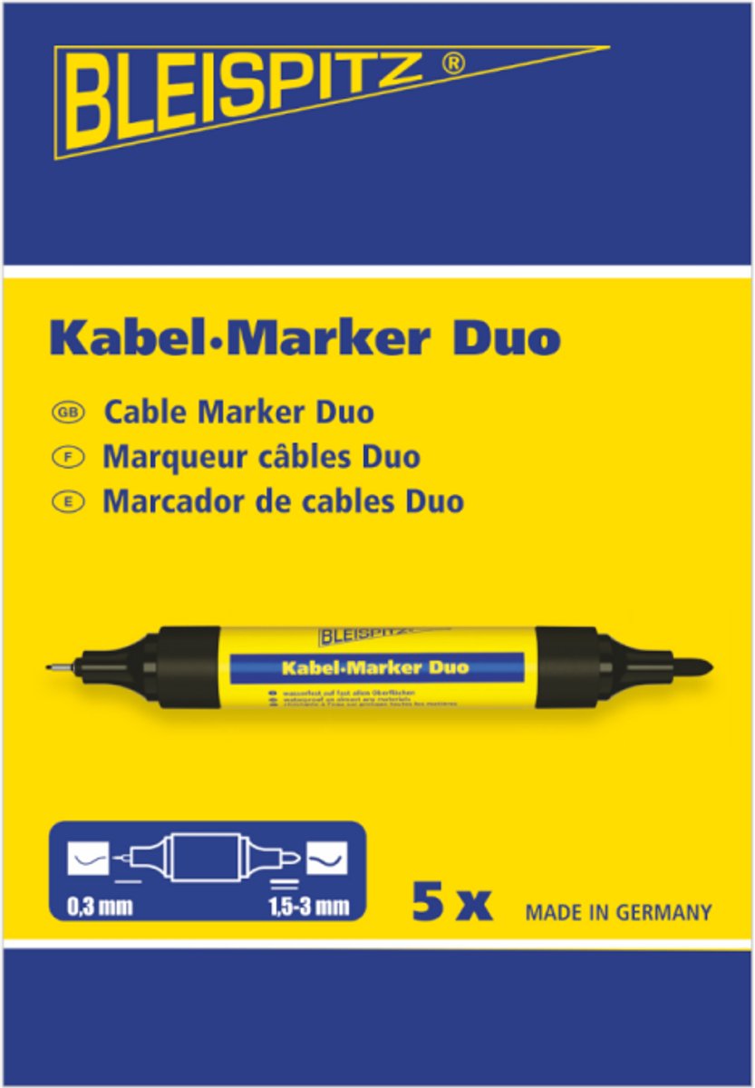Bleispitz - Kabel marker Duo 5x