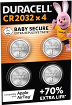 Duracell CR2032, Batterie à usage unique, CR2032, Lithium, 3 V, 4 pièce(s), Argent