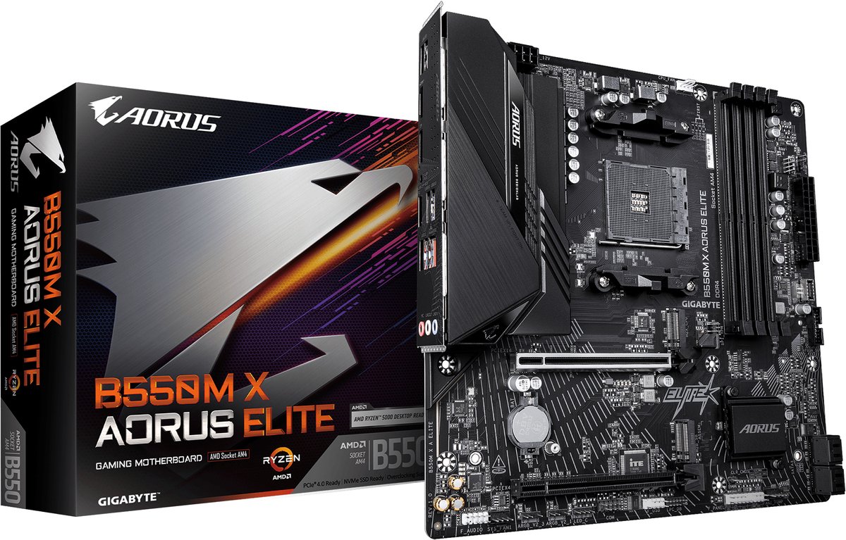 GIGABYTE B550M X AORUS ELITE Moederbord