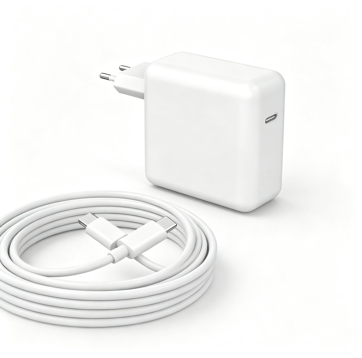 Namajunas – USB-C Oplader 67W met 2 m Kabel, Snellader voor MacBook Pro 13/14/15/16 en MacBook Air 13/15 (2018–2026, M1–M5), USB-C Netadapter voor iPad en Andere USB-C Apparaten, Vervangende Laptopoplader