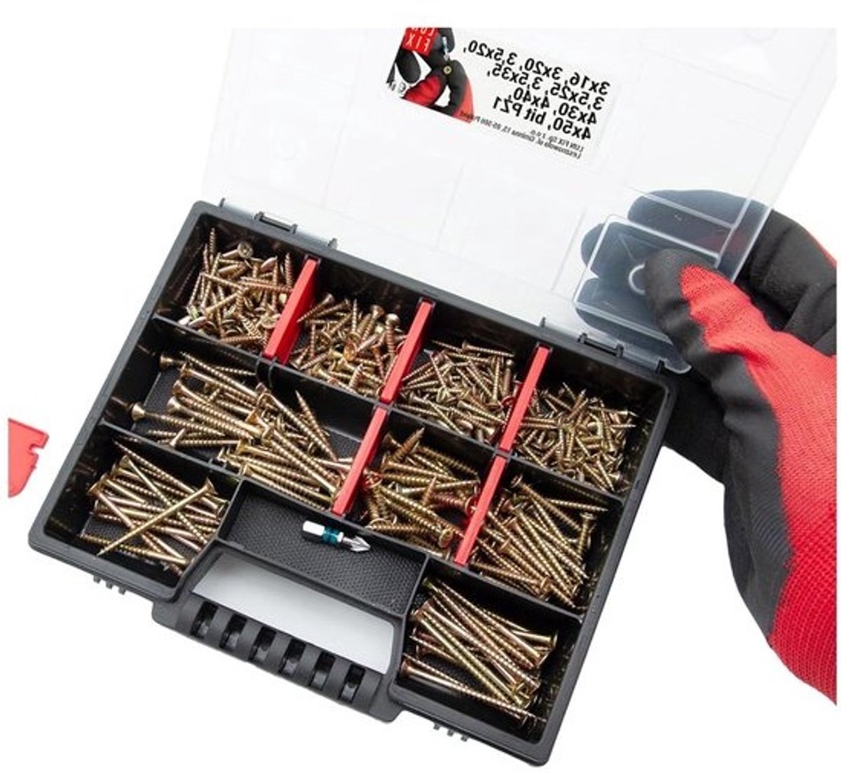 Houtschroeven Assortiment - Schroeven Set - Klusprojecten Uitvoeren - Gehard Staal Verzinkt - 325 Stuks - Zilverkleurig