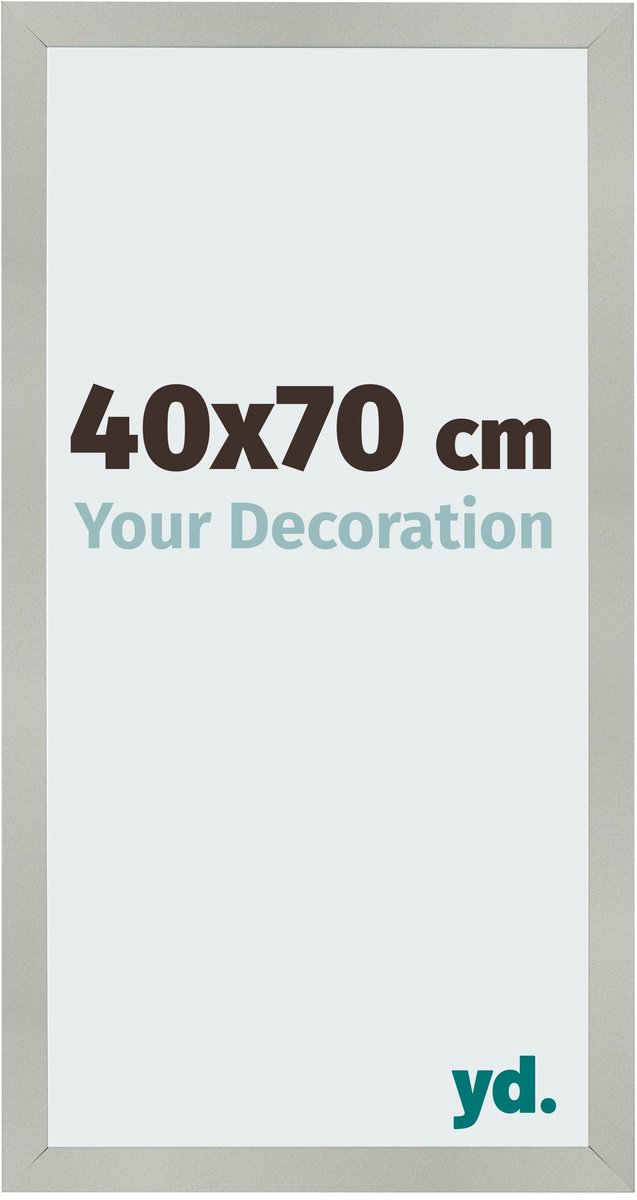 Your Decoration - Fotolijst 40x70 cm - MDF - Zilver Mat - Bologna