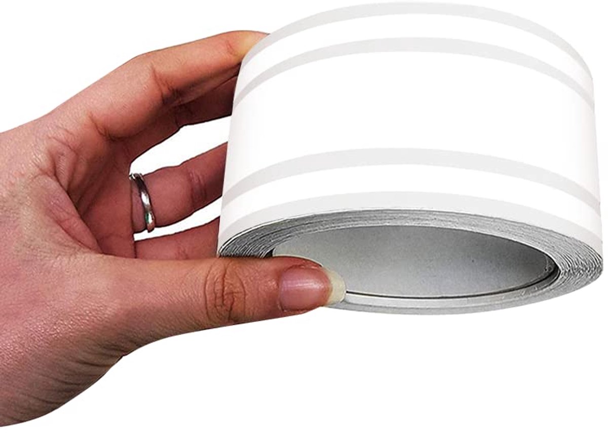 4R Quattroerre.it 10532 Trimstrepen Triple Adhesive Strips voor auto's, wit, 50 mm x 10 mt - ShopVlot