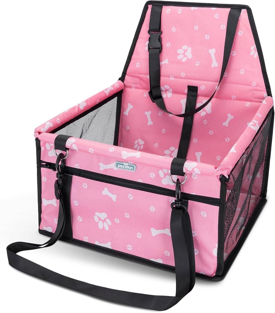 Honden Autostoel – Reis Zitje – Veilig Reizen – Waterproof Materiaal – 40x34x25 cm – Roze Honden Autostoel – Reis Zitje – Veilig Reizen – Waterproof Materiaal – 40x34x25 cm – Roze