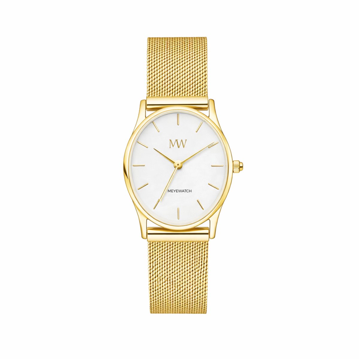 MeyeWatch Oval Mesh Horloge Dames