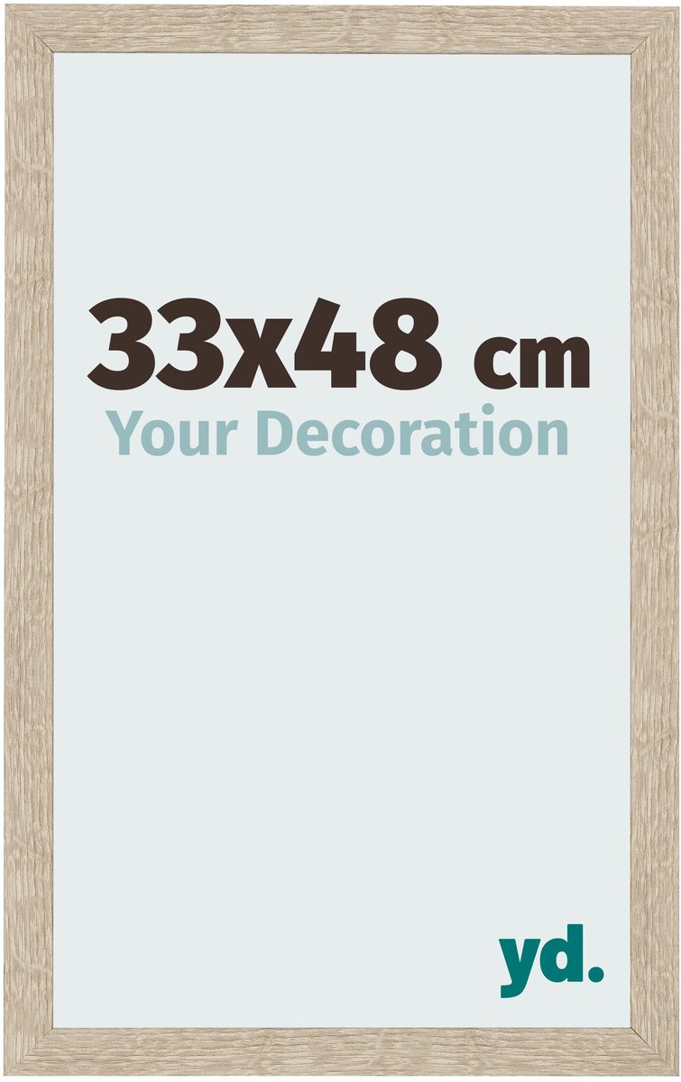 Your Decoration - Fotolijst 33x48 cm - MDF - Sonoma Eiken - Bologna