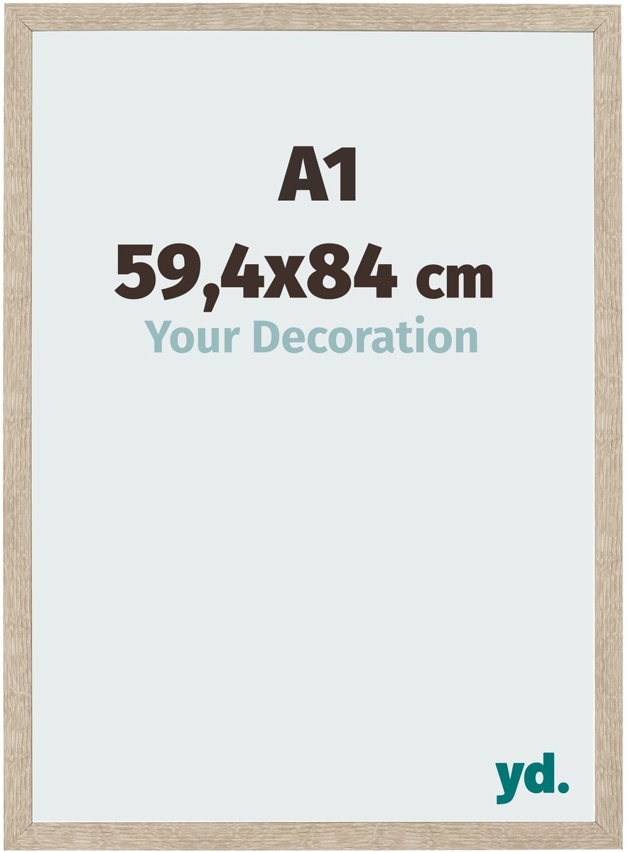 Your Decoration - Fotolijst A1 59,4x84 cm - MDF - Sonoma Eiken - Bologna