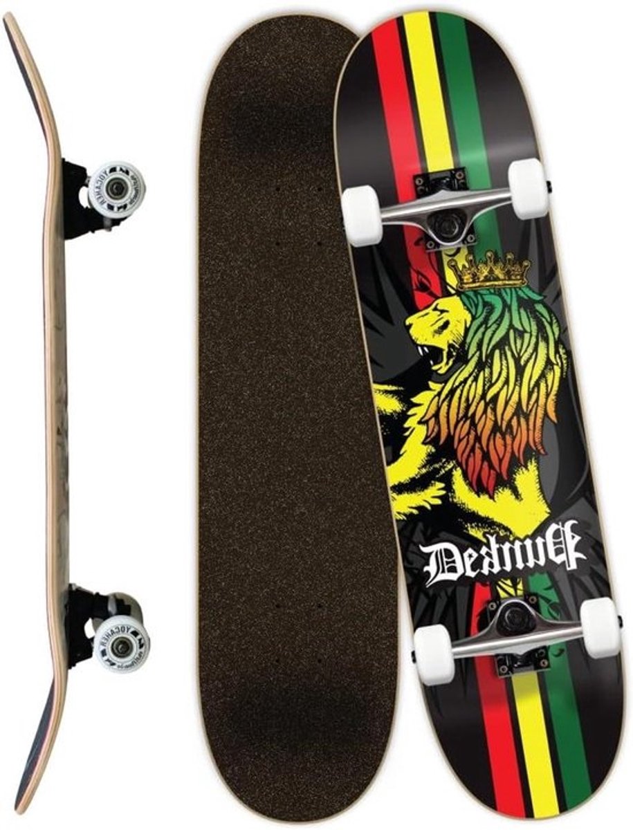 Compleet Skateboard - Pro Skateboard Trickboard - Skaters Gebruik - 7-laags Esdoorn Dek - 7.75 x 31 inch - Rasta