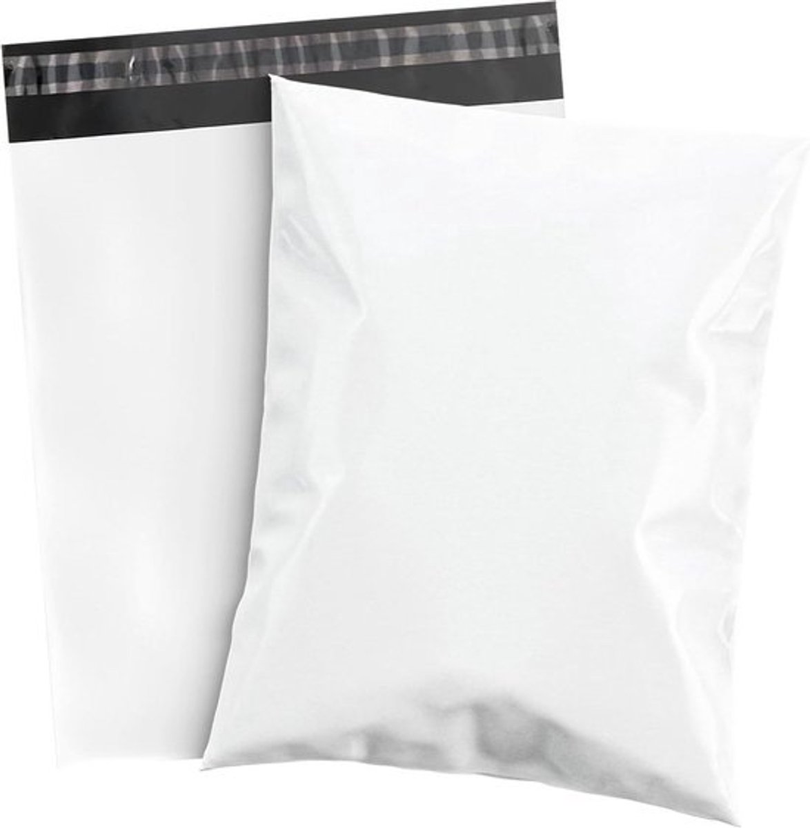 Polymailers Verzendenveloppen - Verzendzakken Plastic Enveloppen - Kleding Verzenden - Waterdicht Scheurvast - 10 x 13 Inch - Glanzend Wit
