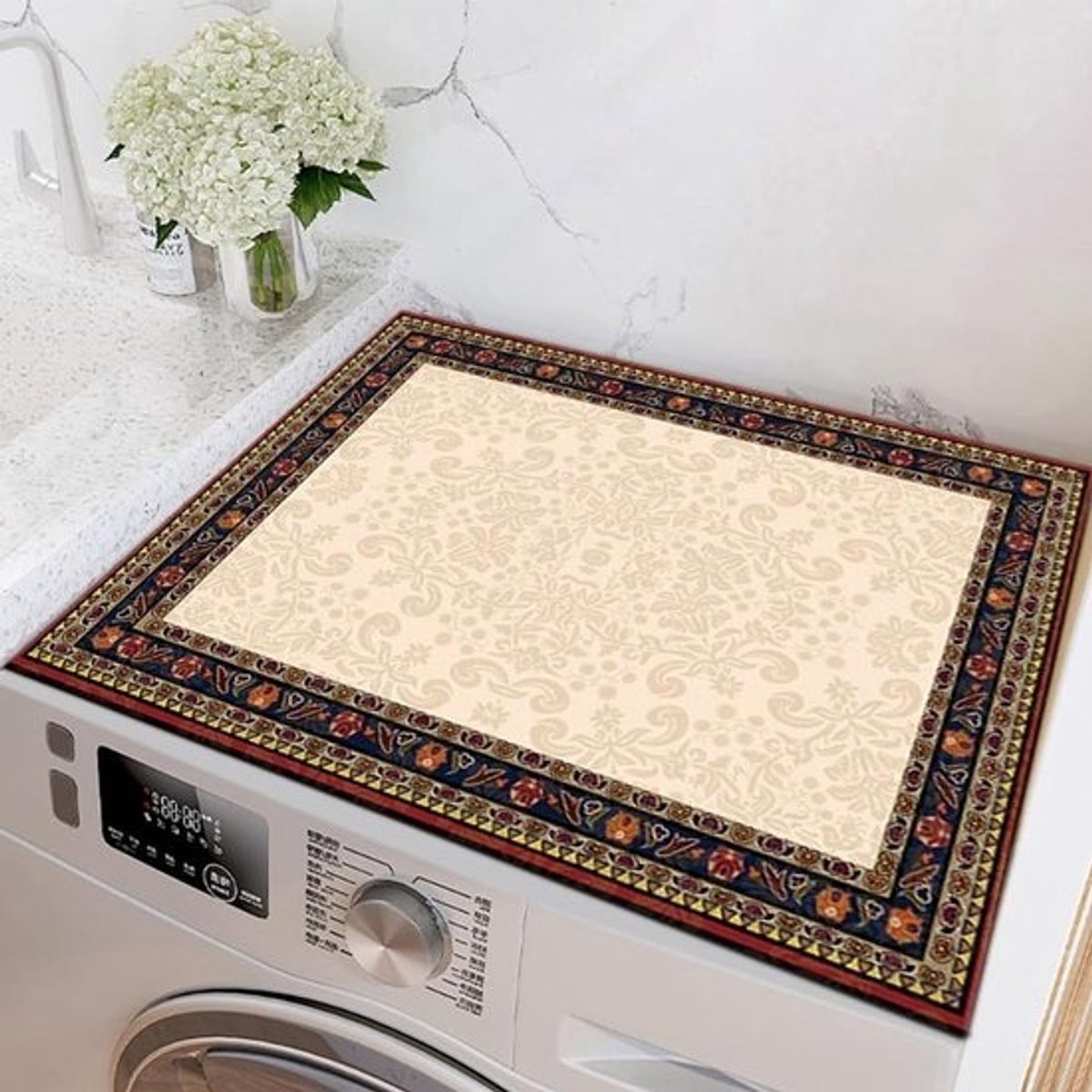 Wasmachinemat - Drogerhoes Beschermmat - Apparaten Beschermen - Super Absorberend - 60x60 cm - Meerkleurig
