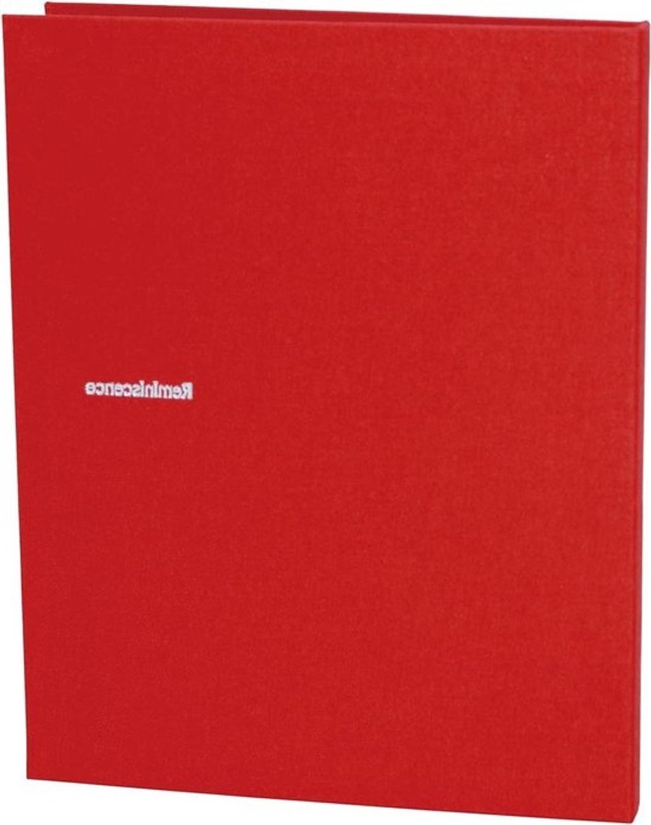 Fotoalbum Linnen - Fotoboek Herinneringen - Foto's Opbergen - Hoogwaardig Stof - 80 Foto's - Rood