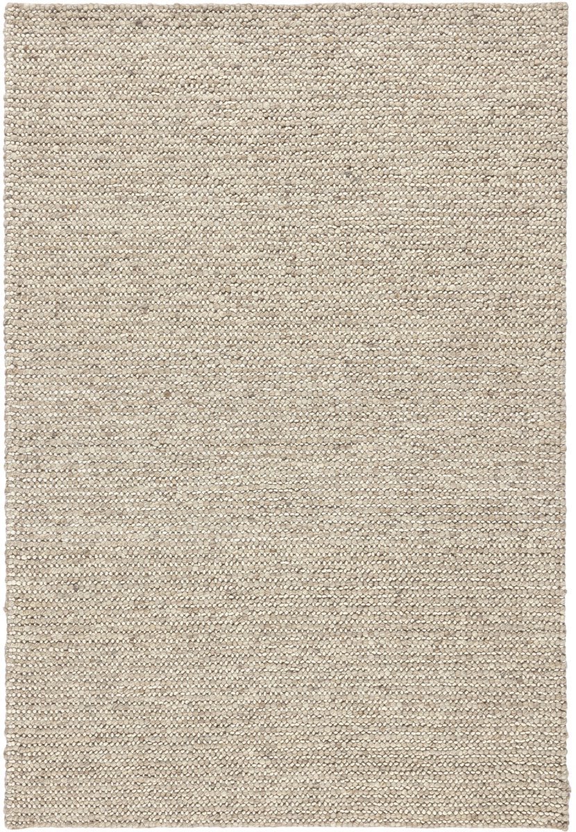 Lino Arte Beige Vloerkleed 140x200cm – Handgeweven Tapijt van 100% Vervilte Wol – Hoogwaardig Vloerkleed voor Woonkamer, Slaapkamer & Eetkamer