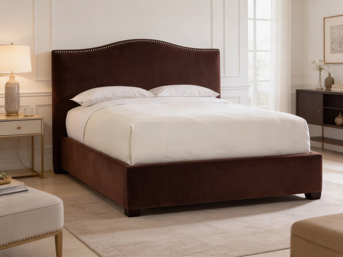 Sorellia Dark Brown Boxspring – Koningstijl – Luxe Donkerbruine Boxspring – Elegant Design Bed – Comfortabel Hotelbed