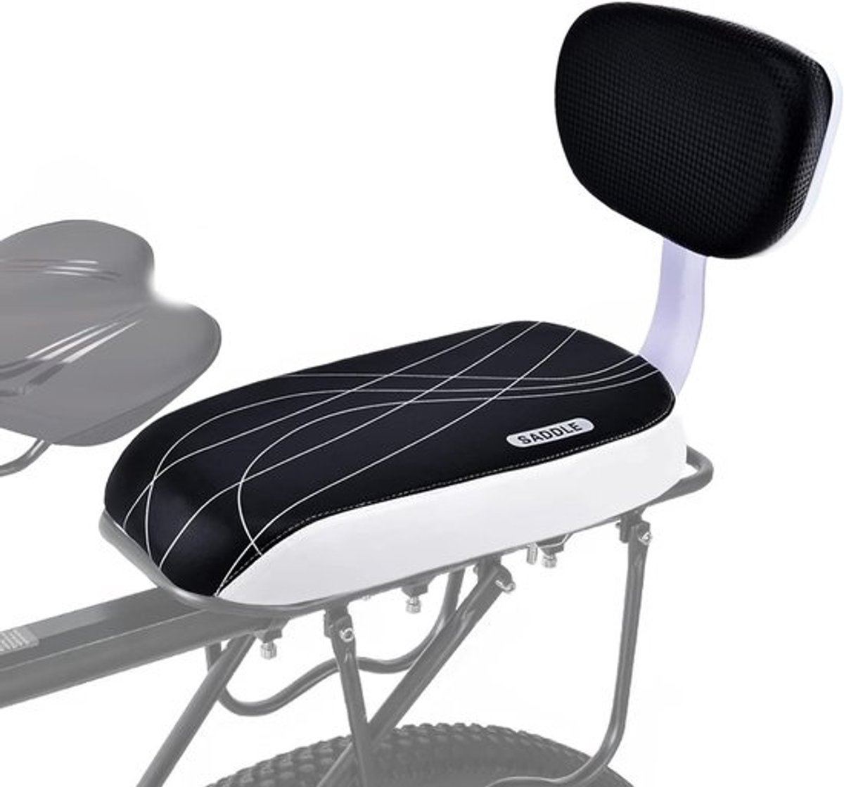 Comfortabel Fiets Achterzitkussen met Rugleuning voor Veilig Meenemen Kind