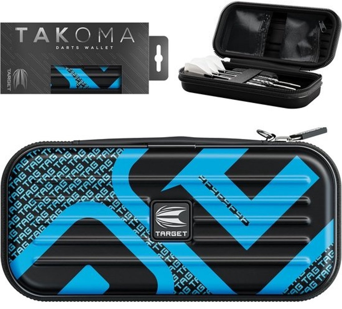 Dart Pouch Hoes voor 3 Darts - Hardcase Dart Etui met Opbergvakken - Incl. Dubbele Rits
