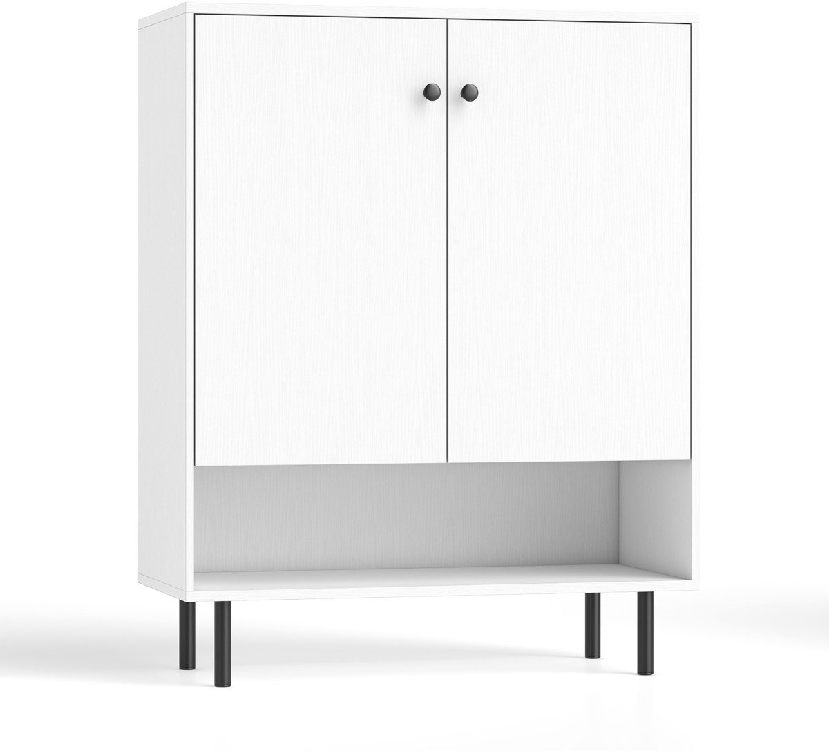 SureDeal® - Keukenkast - Dressoir Hout - Verstelbare Planken - Deuren Aanrechtkast Keukenkast - 75x35x95 cm - Wit