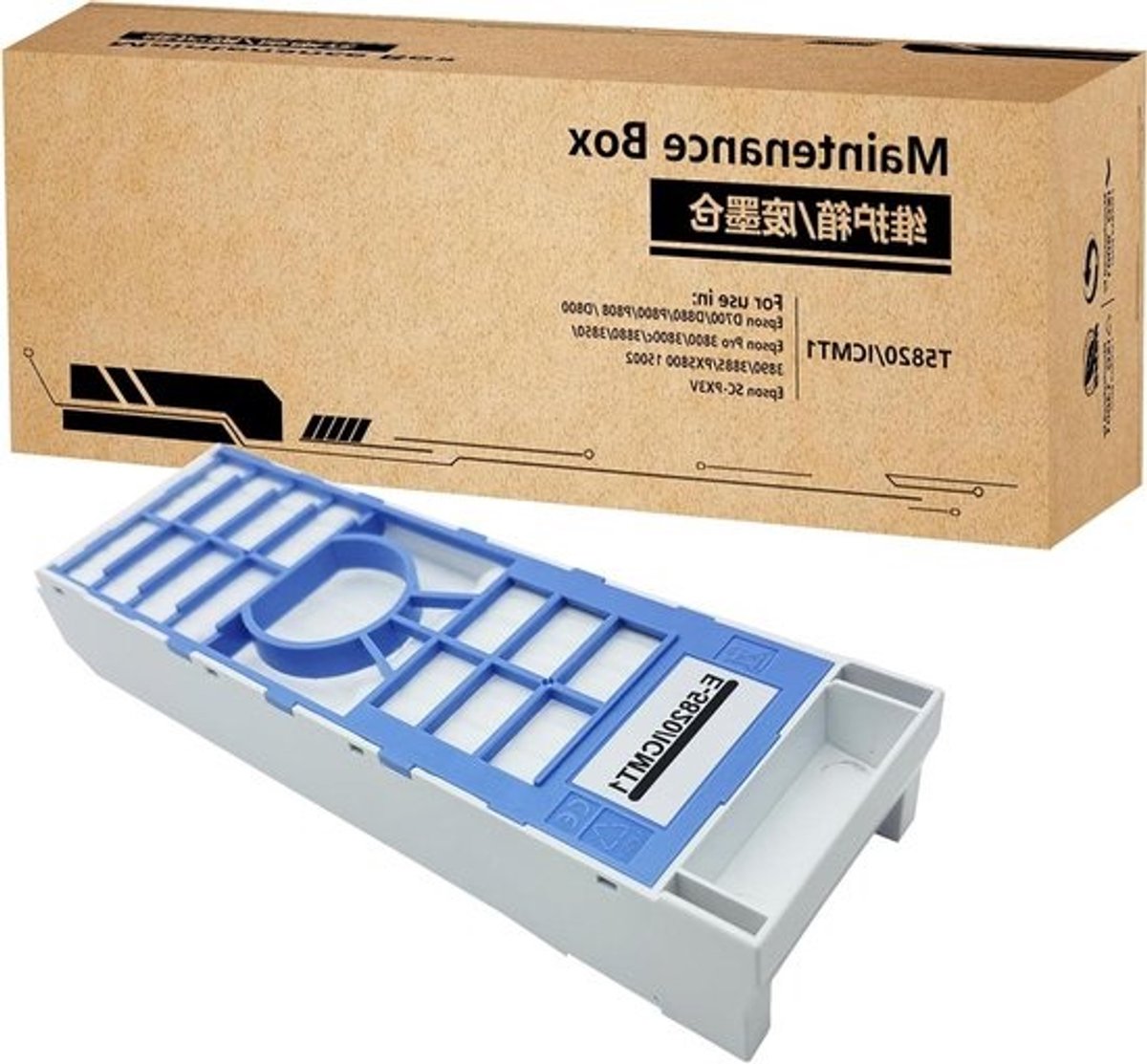 Afval Inkttank - Onderhoud Cartridge - Printer Onderhoud - Met Nieuwe Chip - 25.4 cm - Niet gespecificeerd