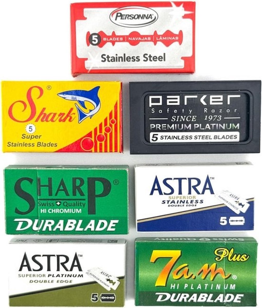 Double Edge Scheermes Variety Pack - 100 Bladen voor een Glad Scheren