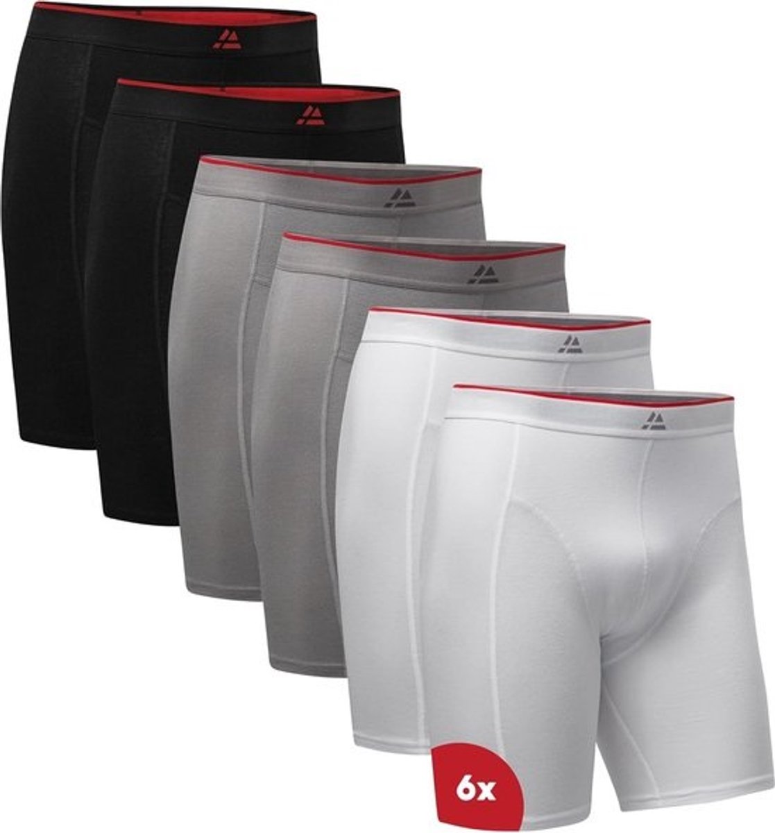 Bamboe Boxer Shorts voor Heren - Lange Benen, Ademend en Antibacterieel Ondergoed, Verkrijgbaar in 3 of 6 Stuks
