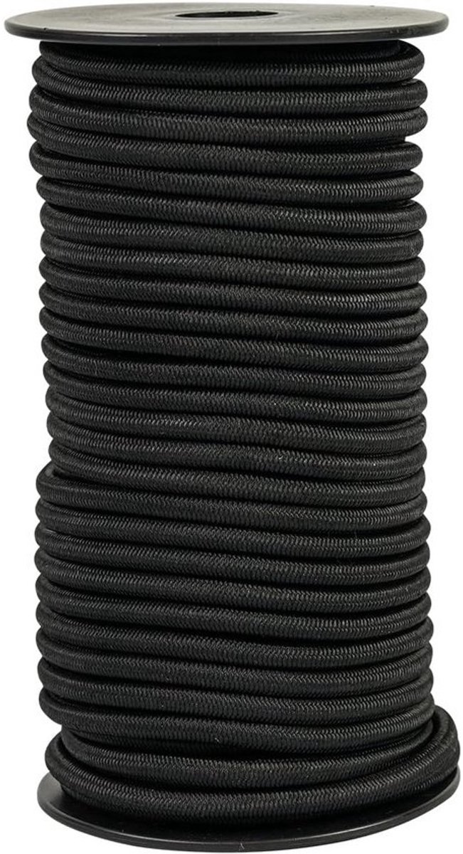 Rubberen touw 5 mm x 30 m - Weerbestendig spankoord voor kamperen en doe-het-zelf