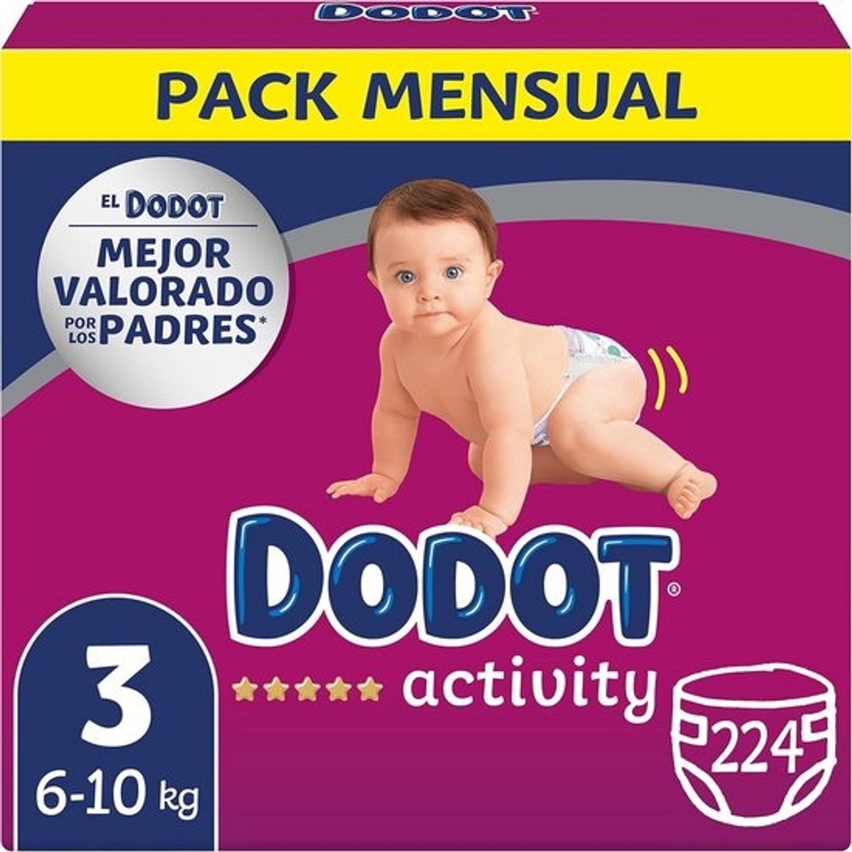 Activiteit luiers maat 3 - 224 stuks voor optimale pasvorm en bescherming