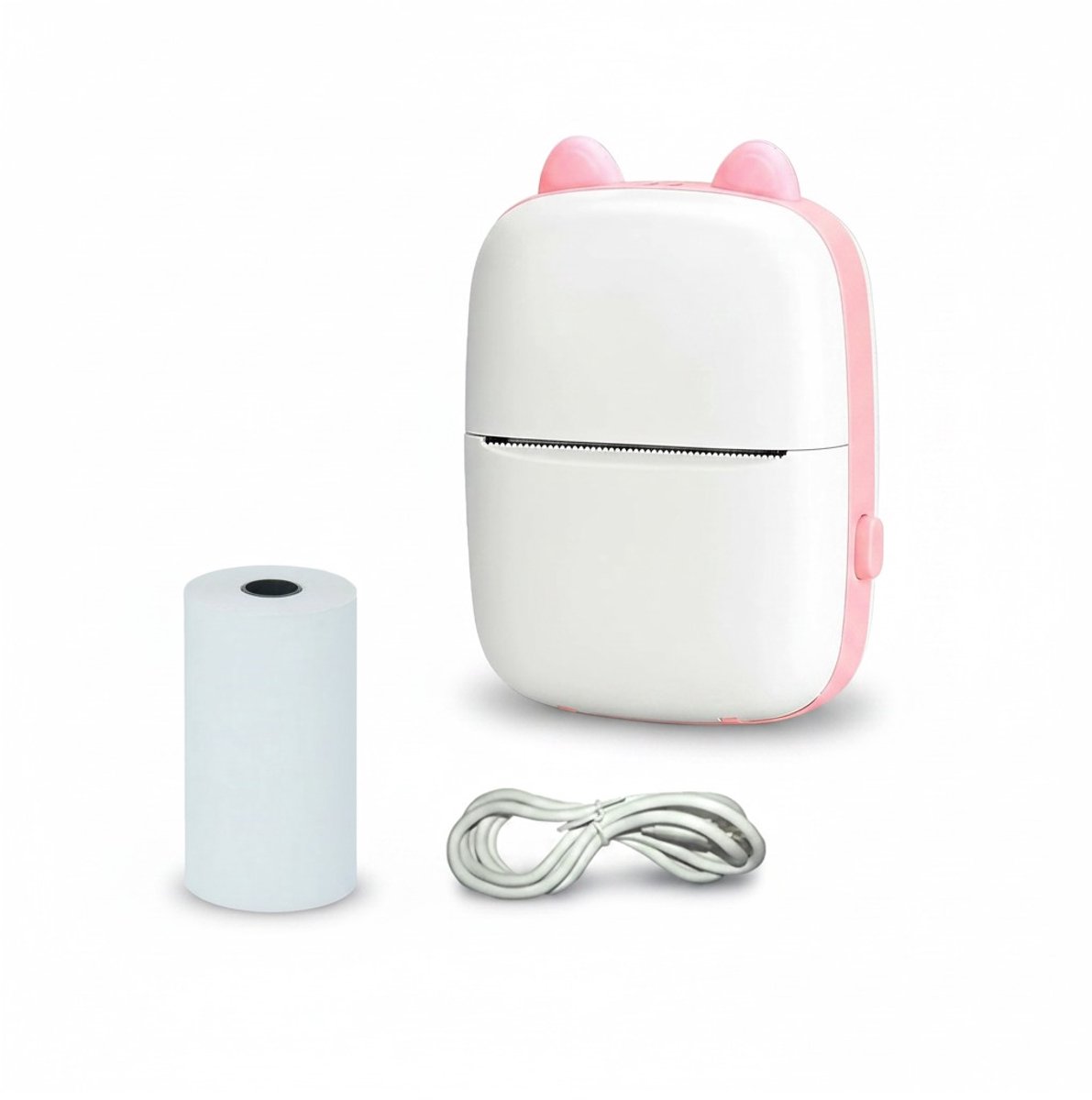 Zaltino - Mini draagbare printer - Roze - Bluetooth - USB-C