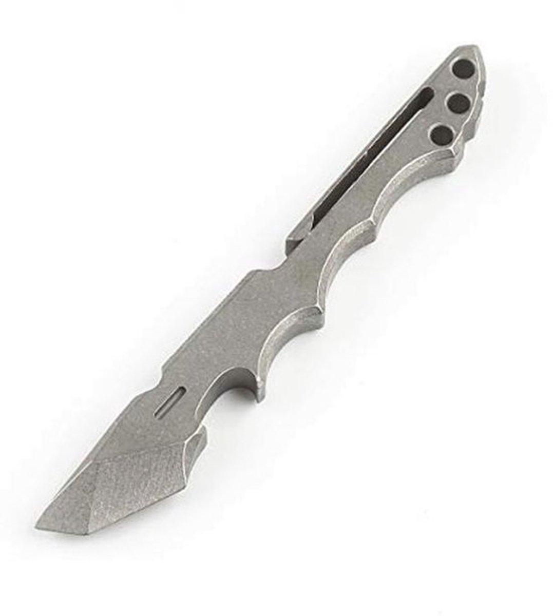Multitool titanium EDC met flesopener, doosopener en clipfunctie (grijs)