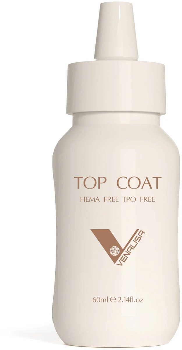 Venalisa UV Gellak Top Coat Refill - 60 ml - Top Coat Gel - Top Coat Nagellak - Top Coat No Wipe - Venalisa Gellak - Gellak Nagellak