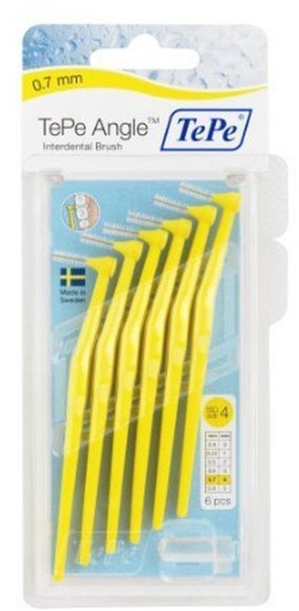 Interdental Borsteltje Geel 0.7mm – Perfect voor Tussenruimtes