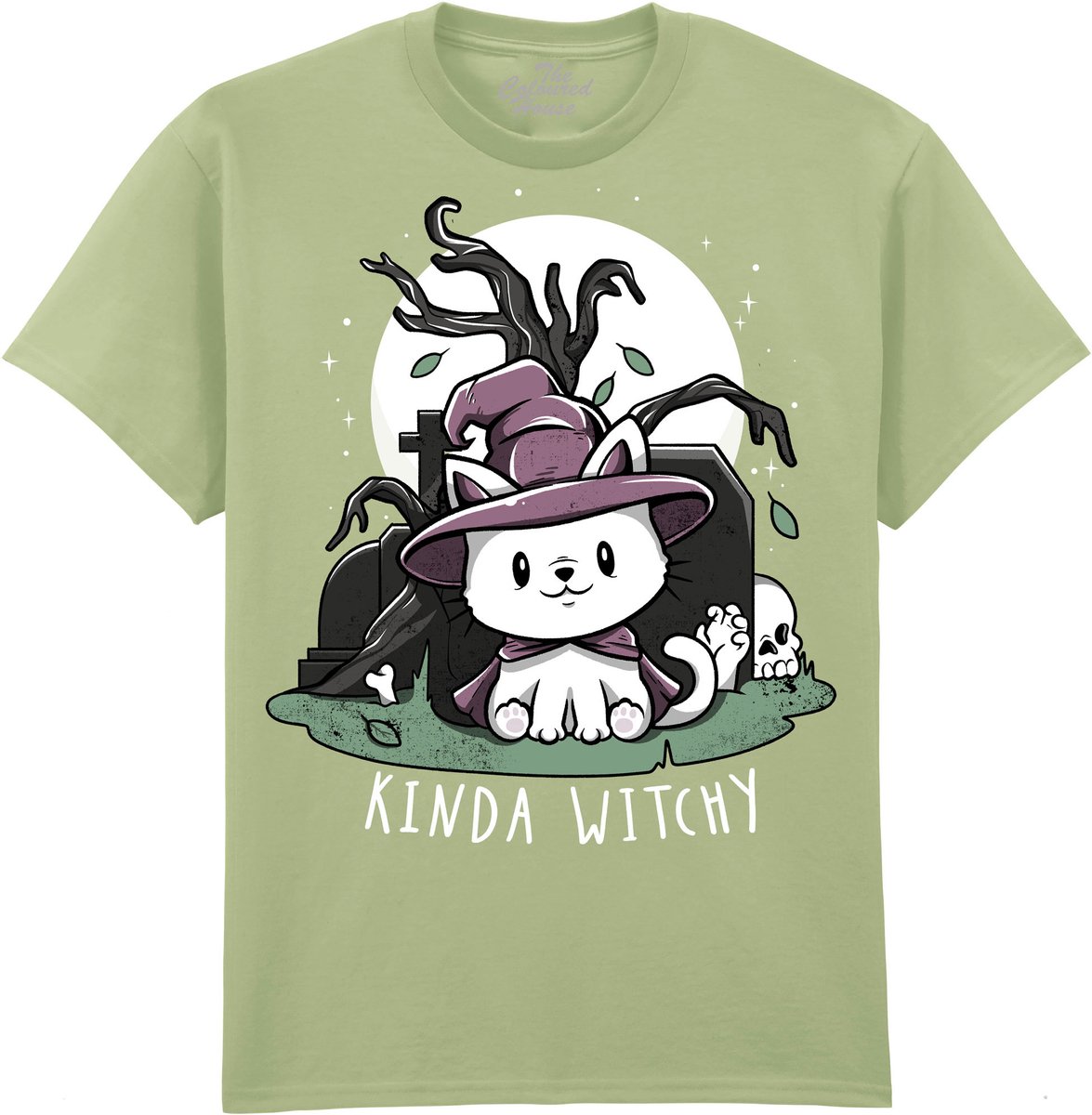 Kat Kinda Witchy The Coloured House T-shirt XL