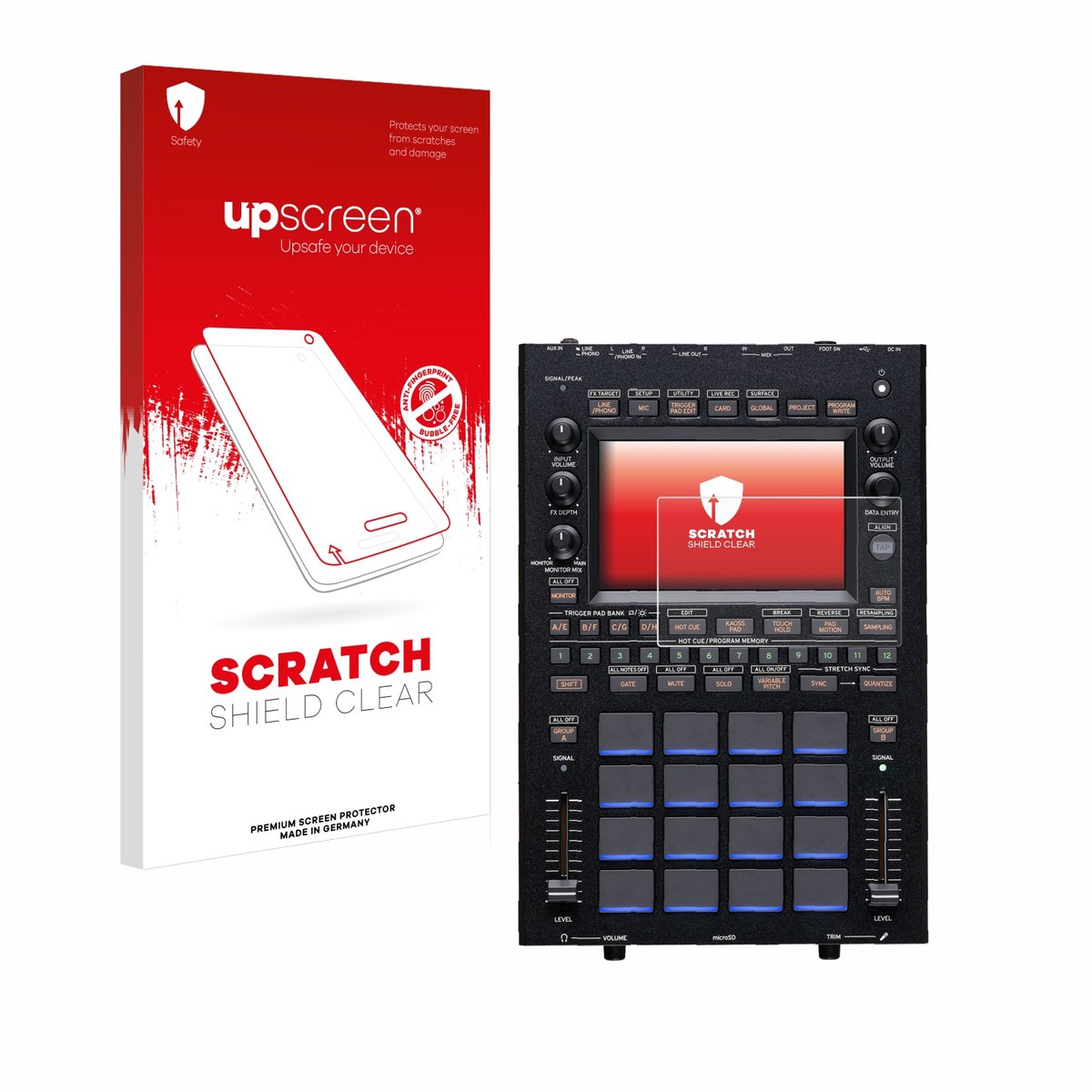 upscreen - Screenprotector voor KORG KAOSS Replay - Folie Beschermfolie transparant