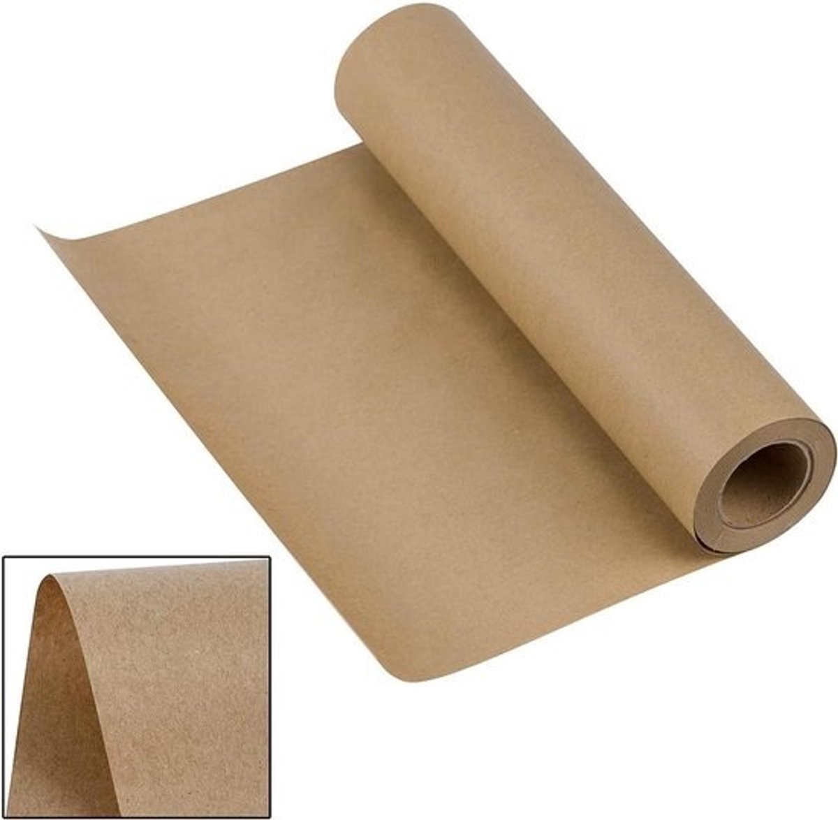 Recyclebare Kraftpapier Rol 30m x 30cm voor Knutselen en Verpakken