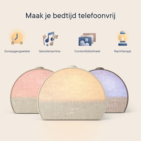 Wake-up light - Zonsopgang wekker - Slaaproutine verbeteren - Simuleert zonsopgang - N.v.t. - Wit — afbeelding 5