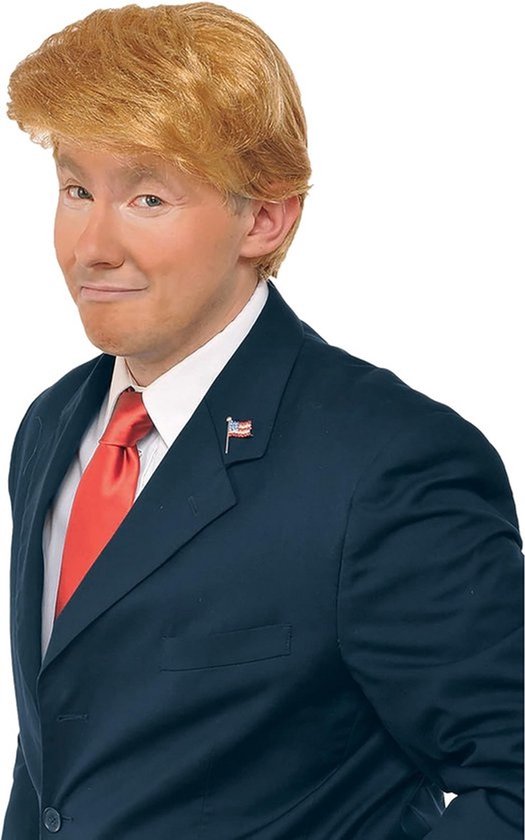 Herens Kostuum Pruik voor Donald Trump Imago
