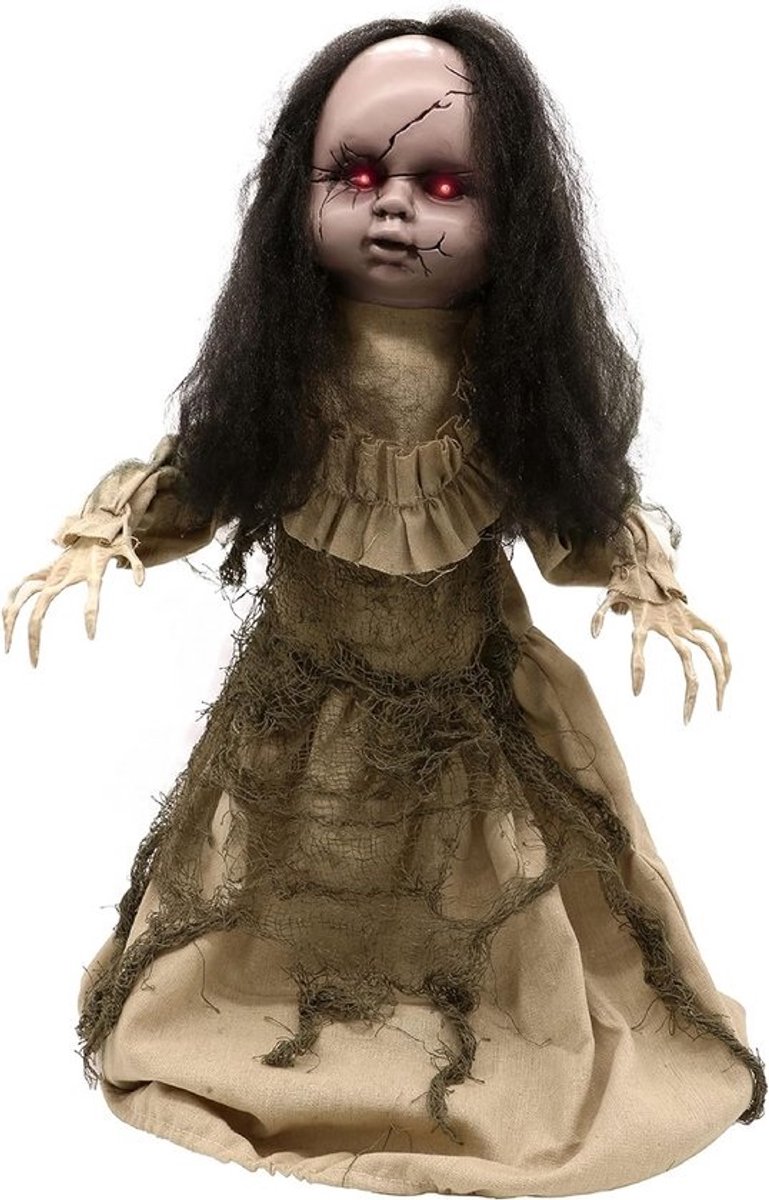 Grote Animatronic Halloween Pop met Licht en Geluid - Bewegend en Eng