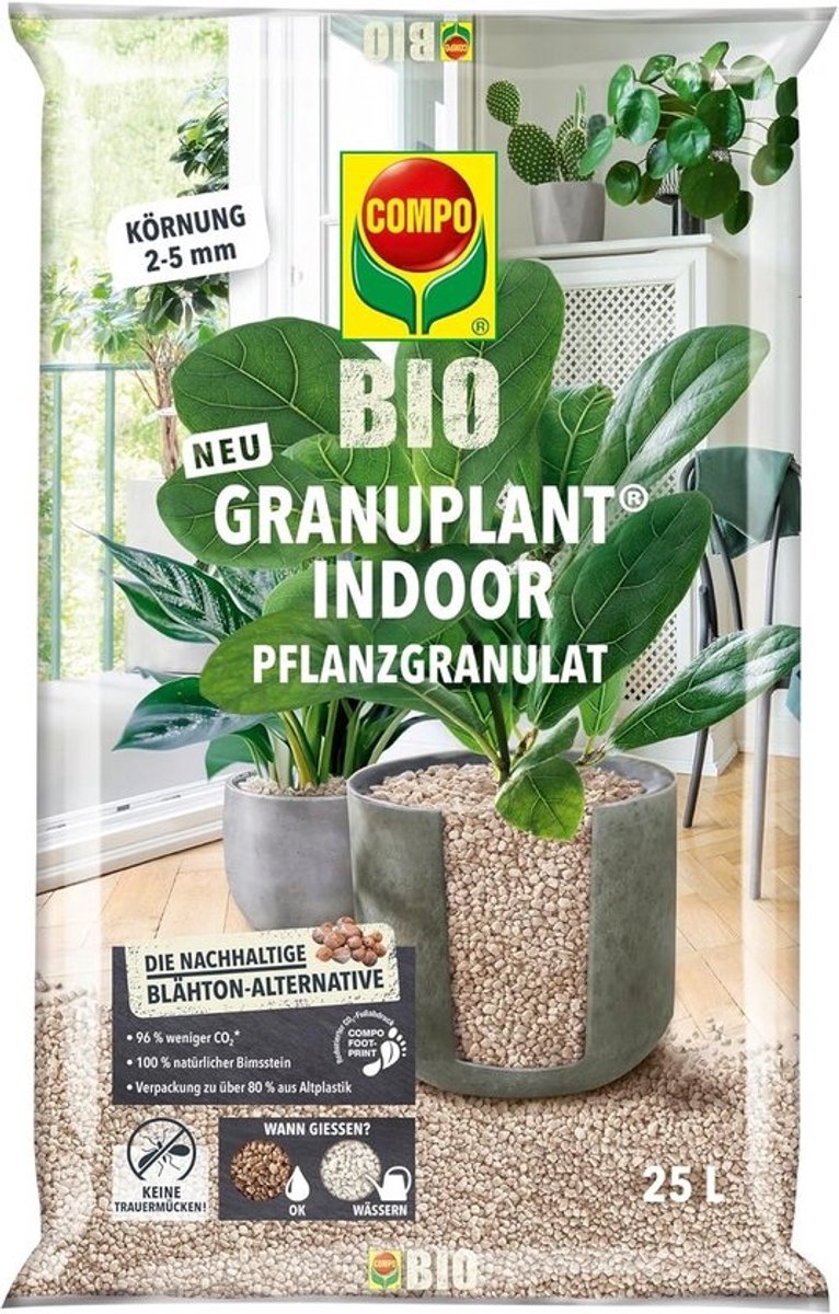 Drainage- en plantengranulaat voor binnen - Natuurlijk puimsteen 6L