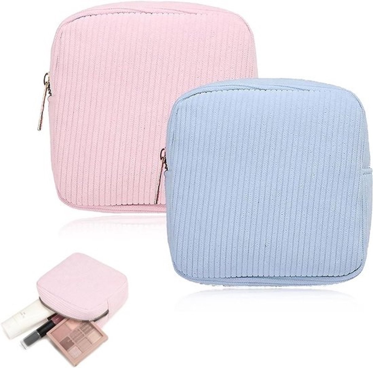 Tampon opbergzakjes - Maandverband zakje - Menstruatie tas - Reusable - 2 stuks