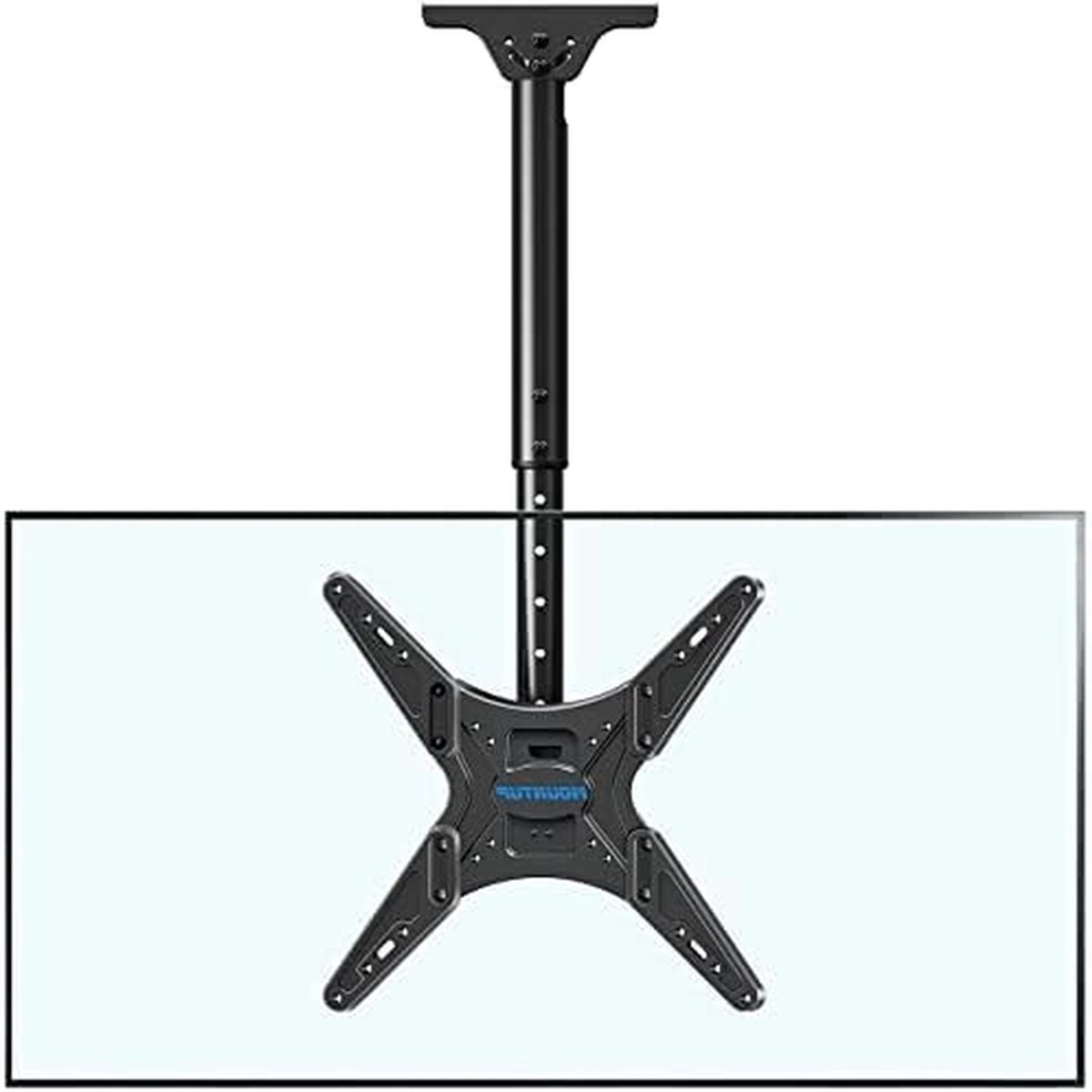 TV Ophangsysteem Plafondbeugel - TV Beugel - Ruimte Besparen - In Hoogte Verstelbaar - 24-65 inch - Zwart