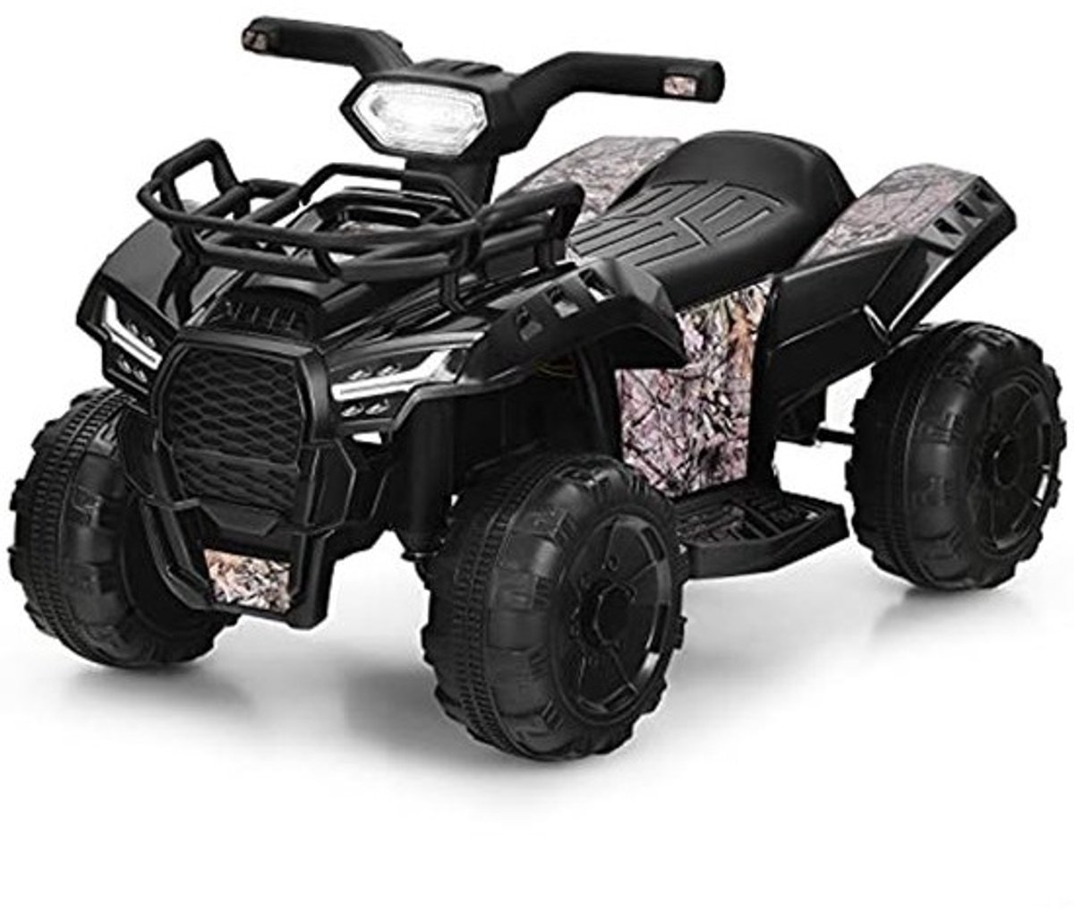 Mini elektrische quad voor kinderen - 6V ATV met muziek, claxon, USB en LED-koplamp, kindermotorfiets voor 18-36 maanden
