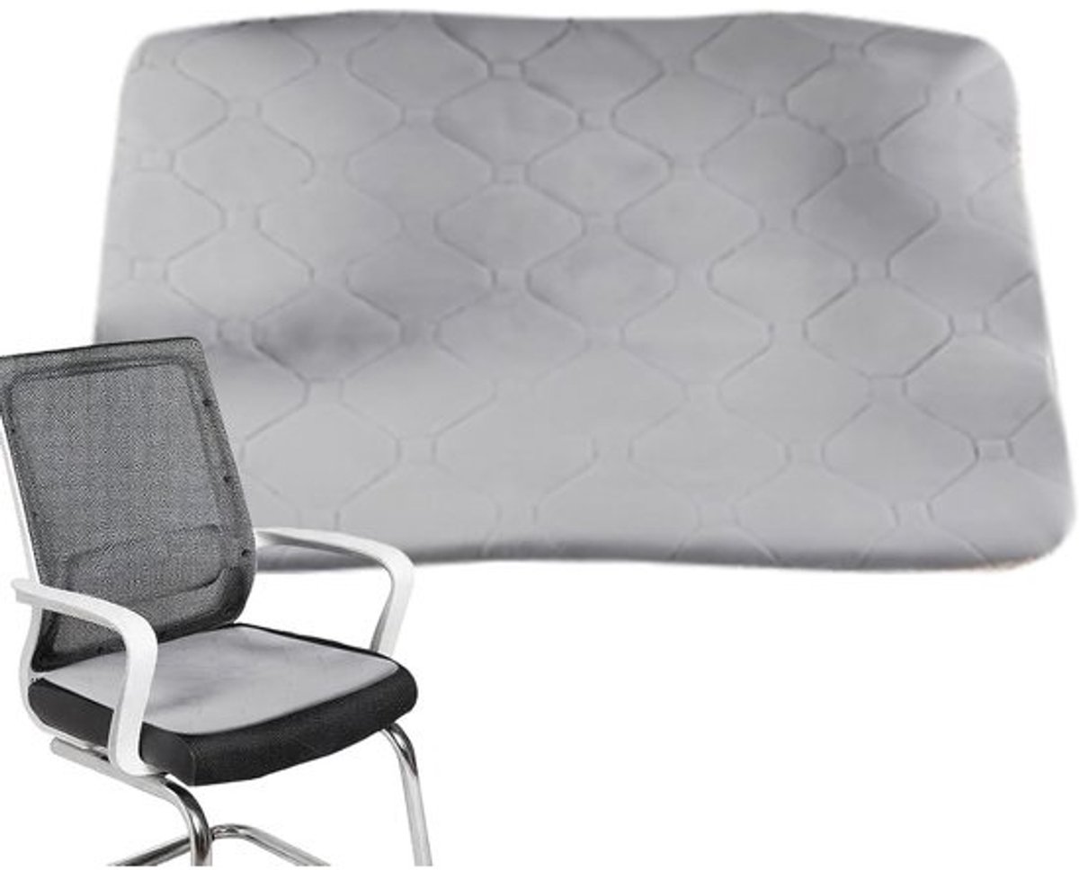 Verwarmd Zitkussen - Stoelverwarmer - Comfortabel Zitten - Zes Temperatuurstanden - 45x45 cm - Grijs